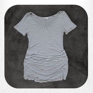Striped Stretch Tunic Top, Women's Small (Maternity)